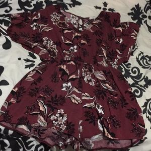 Maroon romper